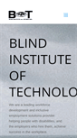 Mobile Screenshot of blindinstituteoftechnology.org