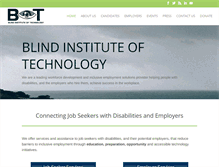 Tablet Screenshot of blindinstituteoftechnology.org